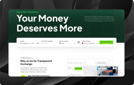 ExchanGo24 is an exchange rate comparison and management platform that helps users find the best currency exchange rates at physical money changer locations near them.
