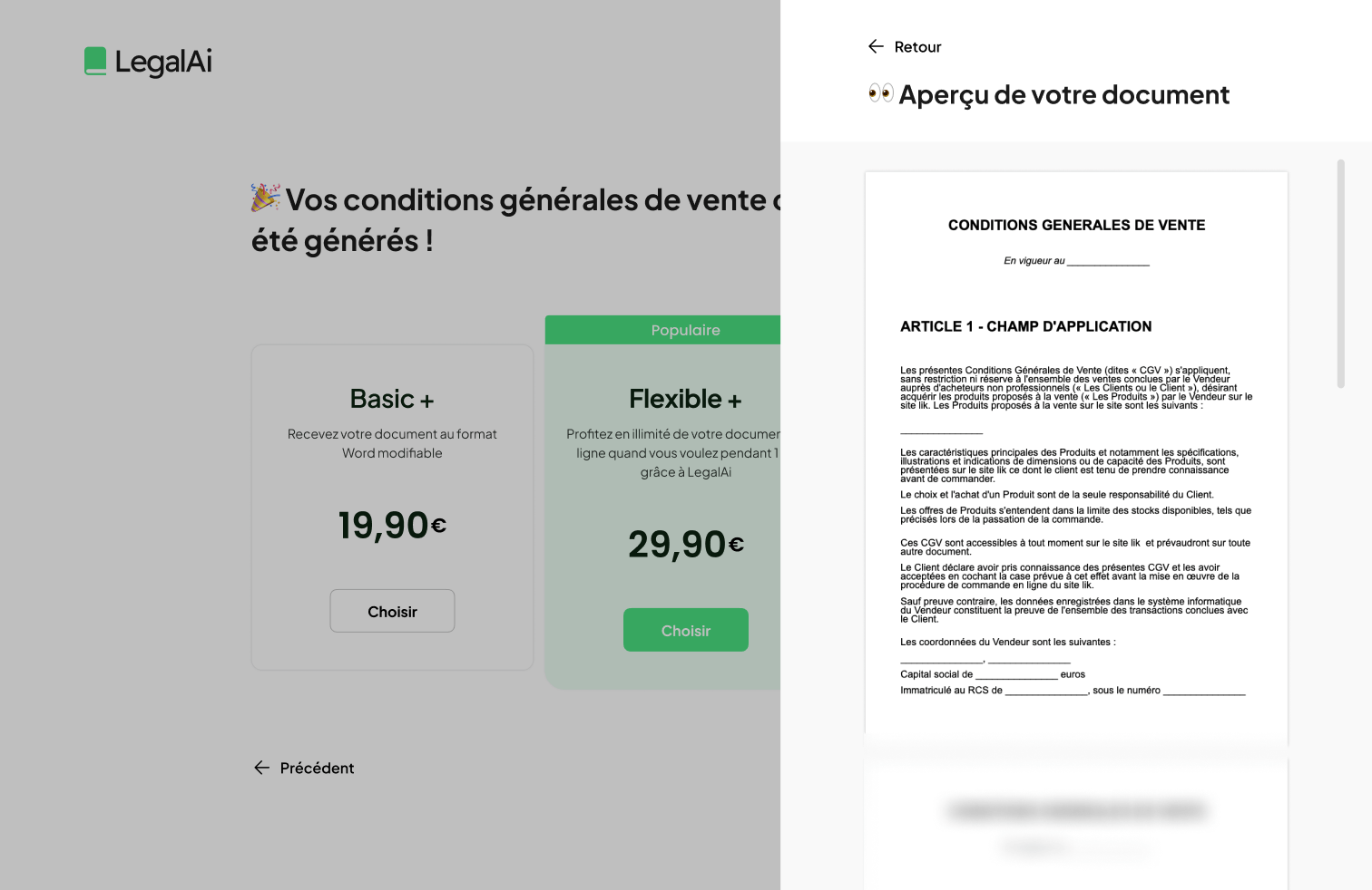 An AI-powered SaaS platform that automatically generates and updates custom Terms & Conditions and Terms of Service documents, making legal compliance simple and accessible for businesses. - Image 6