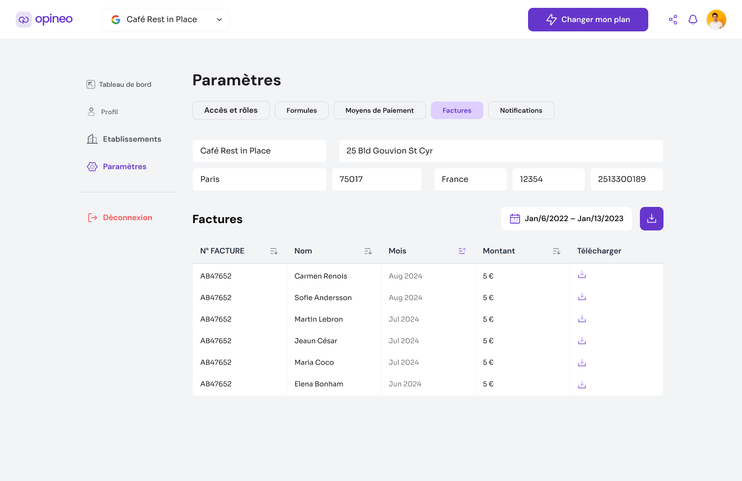 Opineo Manager is an AI-powered platform that simplifies Google Review management by analyzing customer feedback and generating actionable insights. It helps businesses transform thousands of reviews into meaningful data through smart analysis and custom reporting. - Image 9