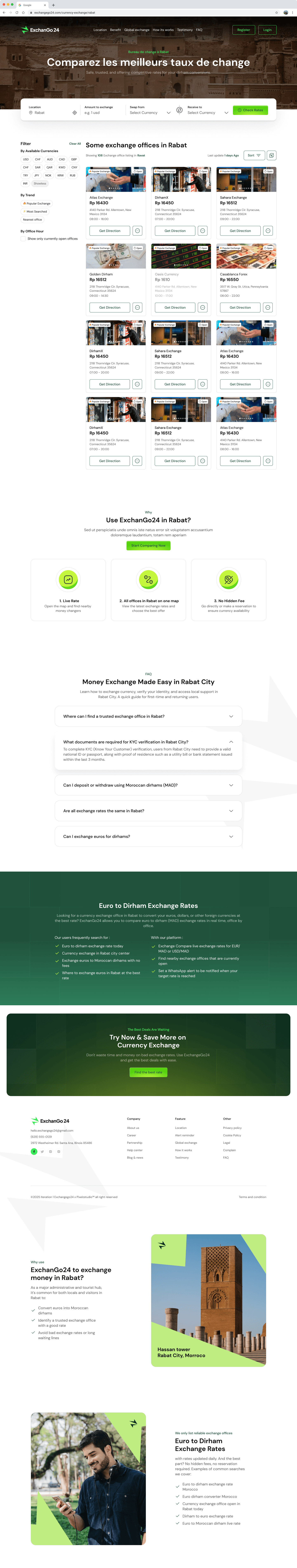 ExchanGo24 is an exchange rate comparison and management platform that helps users find the best currency exchange rates at physical money changer locations near them. - Image 18