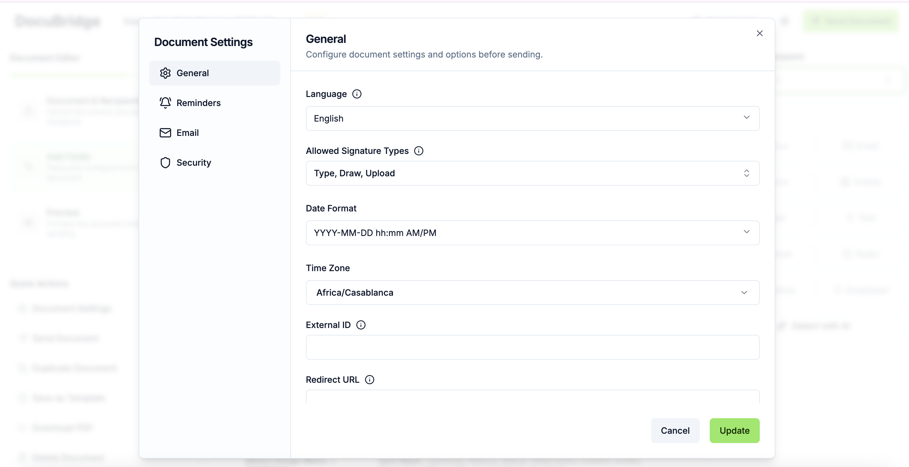 DocuBridge is a DocuSign-style SaaS I engineered end-to-end: public signing profiles, multi-step document editor with drag-and-drop fields, recipient workflows, lifecycle tracking (draft → pending → completed), and a frictionless signing experience—showcasing full-stack delivery, complex UI state, and production-ready UX. - Image 8