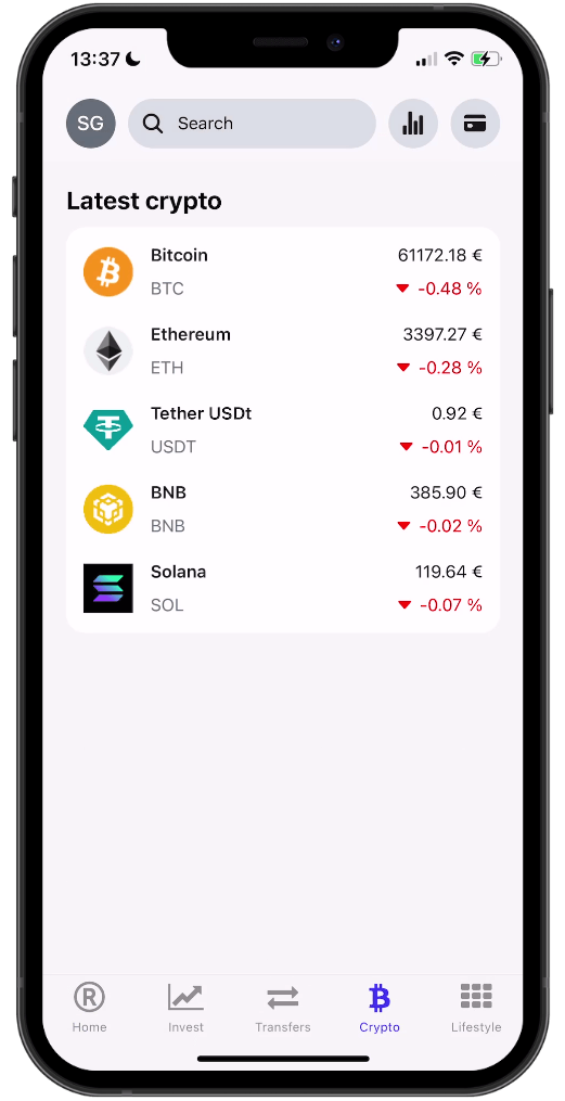 A cross-platform mobile application built with React Native and TypeScript, featuring fluid animations, secure authentication, interactive charts, and polished UI states—crafted for a native-feeling experience on iOS and Android. - Image 13