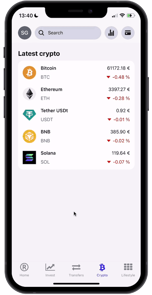 A cross-platform mobile application built with React Native and TypeScript, featuring fluid animations, secure authentication, interactive charts, and polished UI states—crafted for a native-feeling experience on iOS and Android. - Image 4